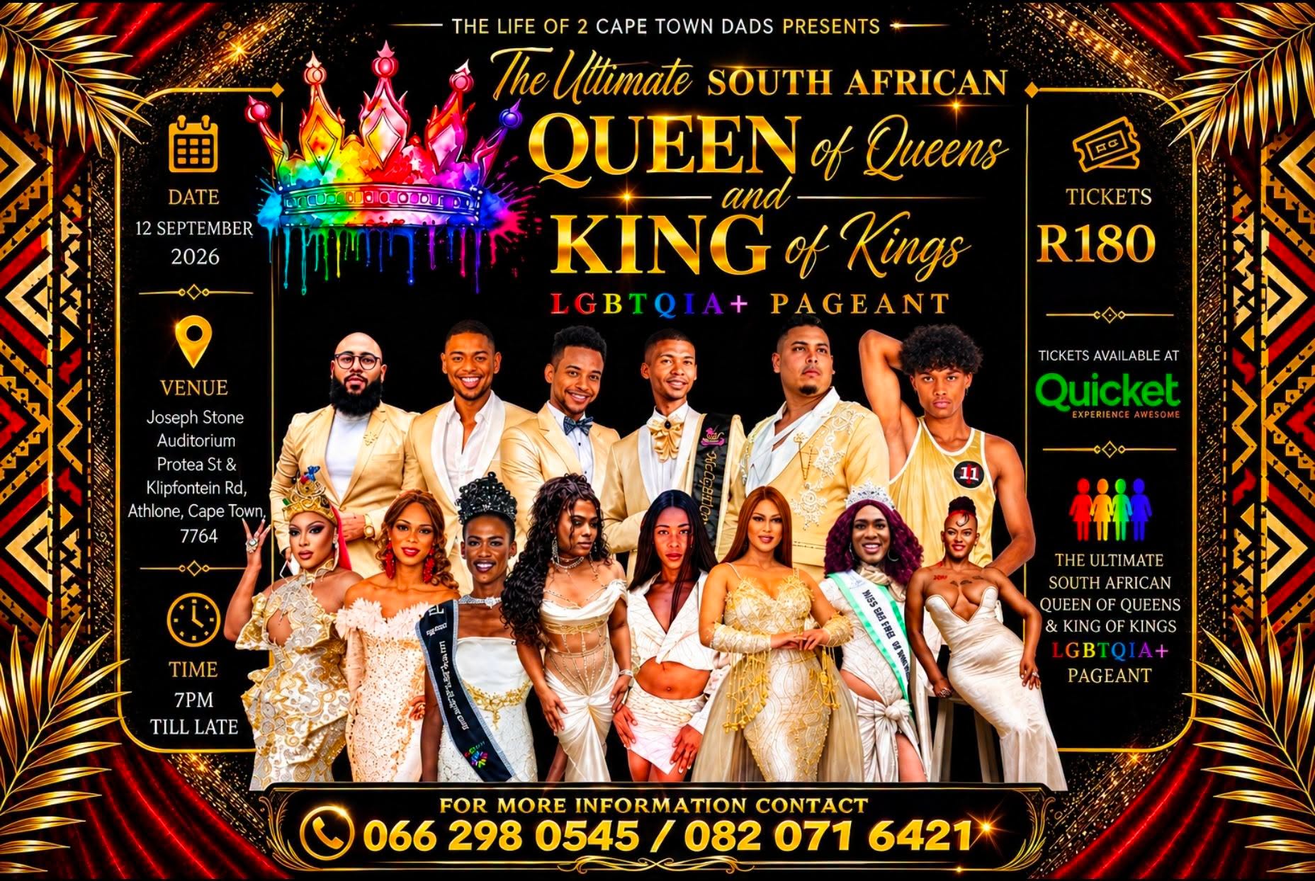 South African Queen of Queens and King of Kings pageant advert